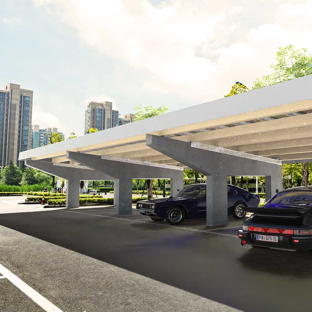 PV - Anlage | Fundamentlos, massiv und variabel im Design